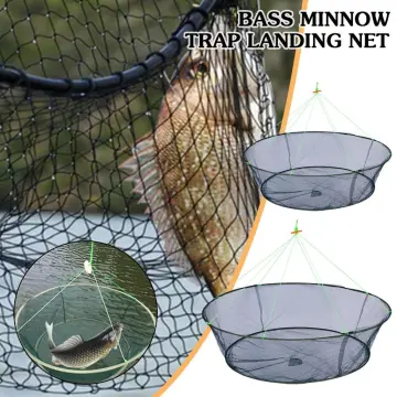 Large Foldable Drop Net Fishing Landing Net Prawn Bait Crab Shrimp with  Bait 