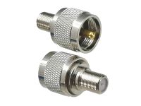 1pcs Connector Adapter UHF PL259 Male Plug to F TV Female Jack RF Coaxial Converter Straight New