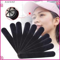 XUESHE 10Pcs ระงับกลิ่นกาย ล่องหน แผ่นกันสิ่งสกปรก แผ่นรองซับคอ แบบใช้แล้วทิ้ง หมวกป้องกันเหงื่อแผ่น สติ๊กเกอร์ดูดซับเหงื่อ