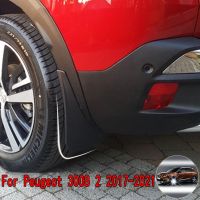 JHTJHNDTGFJHND 1ชุดรถ Mud Flaps สำหรับ Peugeot 3008 2เป็นต้นไป2017 2018 2019 2020 2021 Mudguards Splash Guards Fender Mudflaps อุปกรณ์เสริม