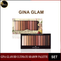 Gina Glam HD Ultimate Shadow Palette G82 จีน่า เกลม 12 เฉดสี พาเลทอายแชโดว์