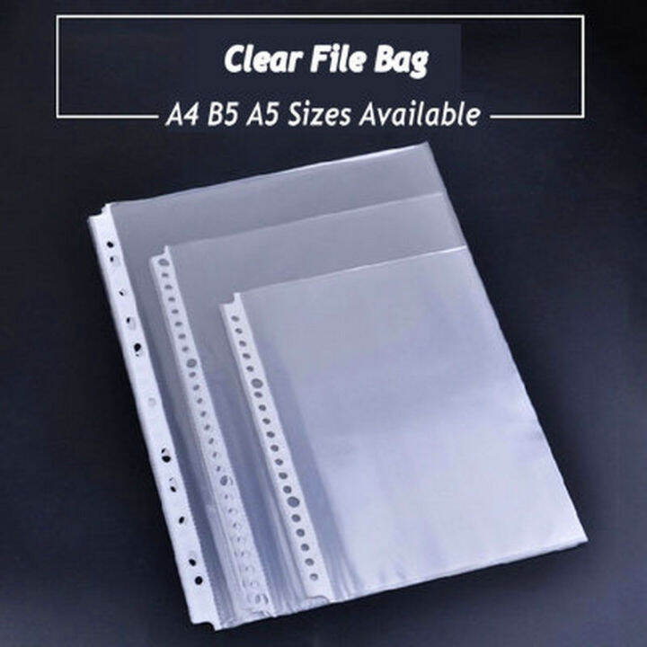 Binder Folder A3 Sheet Protectors Transparent PVC Bag A1 A2 A4 Paper Organizer Document Bag A5