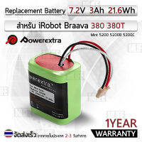 MLIFE - รับประกัน 1 ปี – แบตเตอรี่ iRobot Braava 380 380T 390 309T iRobot Mint 5200 5200B 5200C Battery NiMH 7.2V 3000mAh แบตเตอรี่โลหะนิกเกิลผสม iRobot 4409709 GPRHC202N026