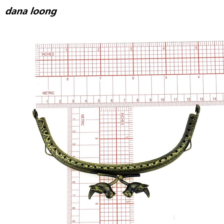 1ชิ้น12-5เซนติเมตรของเก่าบรอนซ์โลหะลูกปัดนกกรอบกระเป๋าเข็มกลัดจูบอุปกรณ์กระเป๋า-diy