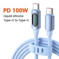 Toocki 100W Usb C To Type C สาย Macbook ชนิด C Led สำหรับชาร์จสายเคเบิลจอแสดงผล Huawei ที่ชาร์จแบรนด์เสี่ยวมี่ Pd อย่างรวดเร็ว