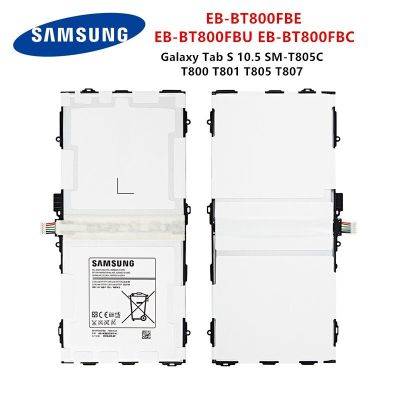 แบตเตอรี่แท้ Samsung Galaxy Tab S 10.5 SM-T805C/T800/T801/t805/T807 EB-BT800FBE EB-BT800FBU/FBC+