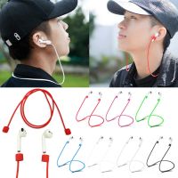 Tali Earphone silikon Anti hilang untuk Apple AirPods Headphone Bluetooth nirkabel tali leher aksesori Earphone