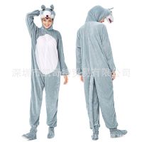 [COD] Adult animal cartoon costume little white rabbit big bad bird performance dance show kindergarten