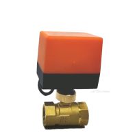 DN15 DN20 DN25 DN32 DN40 Electric Ball Valve AC220V 3-wire 2-way Control Brass Thread Electric Ball Valve Stable Plumbing Valves