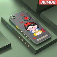 JIUMOO เคสสำหรับ Xiaomi Redmi 5 5A 5 PLus,เคสนิ่มโปร่งใสลายการ์ตูนหิมะสีขาวฝ้ารูปแบบขอบสี่เหลี่ยมด้านข้างปลอกซิลิโคนกล้องกันกระแทก