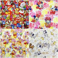 Sale Cartoon Disney Cotton Fabric Per Half Meter Print 101 Dalmatians Mickey Minnie Marie Cat Stitch Lion King Winnie Pooh Exercise Bands