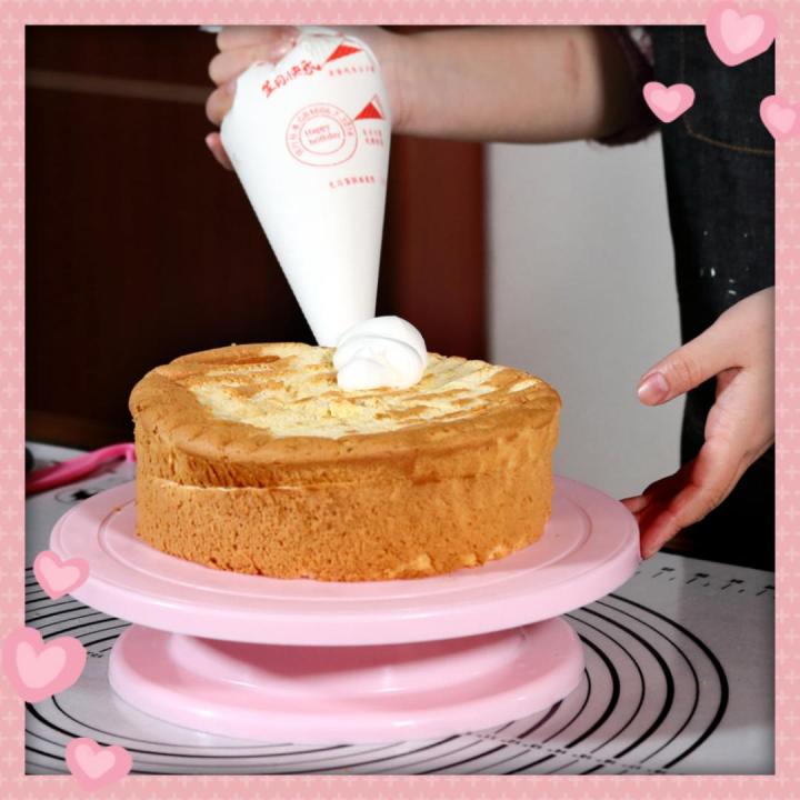 Plastic Cake Plate Turntable Rotating Anti-skid Round Cake Stand Cake  Decorating Rotary Table DIY Pan 蛋糕装饰台 | Shopee Malaysia