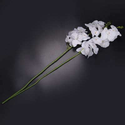 2Pcs 38inch Artificial Real Contact Orchids Flowers 9Heads Latex Phalaenopsis Stems for DIY Wedding Centerpieces,Kitchen