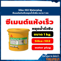 Sika-102 Waterplug ซีเมนต์แห้งเร็วหยุดน้ำรั่วซึม ขนาด 1 กก