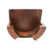 Wood Espresso Coffee Filter Holder Tampers Wall Mounted Rack Portafilter Storage Wall Rack Coffee Tools