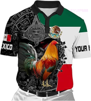 Summer Personalized Rooster Aztec Mexico Polo Full Size S-5XL for Men and Women 5 fashion polo shirt