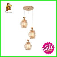 ไฟช่อ NEOLIGHT CS 9010-3 สีทอง/ขาว 3 หัวCLUSTER PENDANT LAMP NEOLIGHT CS 9010-3 GOLD/WHITE 3-LIGHT **หมดแล้วหมดเลย**