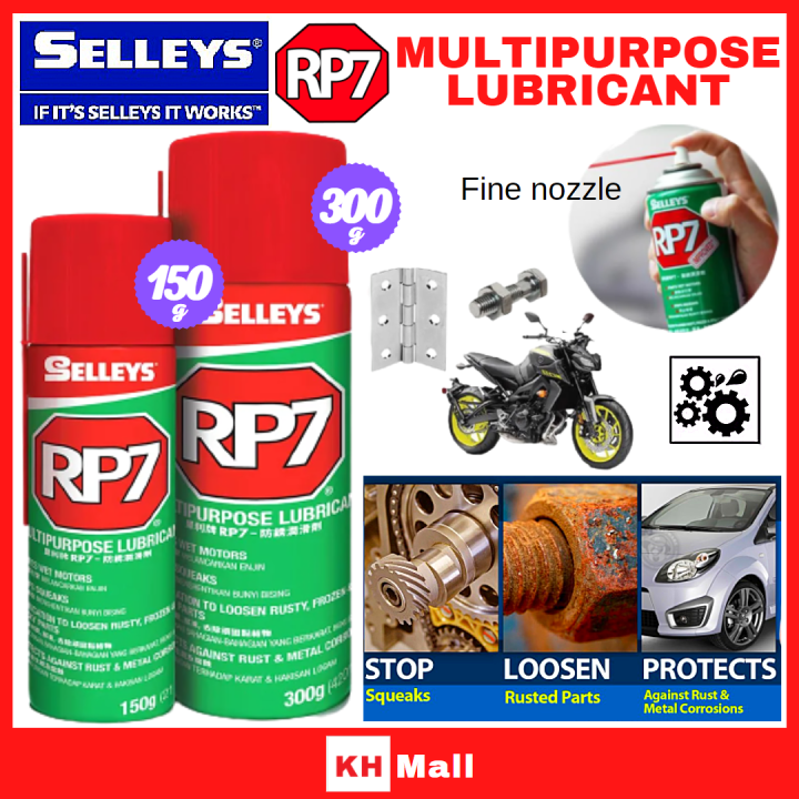 Selleys RP7 Multi Purpose Lubricant Spray Stops Squeaks Loosen WD Hinge