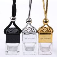 Air Freshener Ornament Perfume Bottle Pendant Essential Oils Auto Car Perfume Bottle Hanging Glass Bottle Car-styling