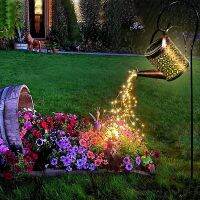 Solar led String Light Enchanted Watering Can Light Waterproof Garden Decor Metal Retro Lamp Outdoor Table Patio Lawn Yard Art