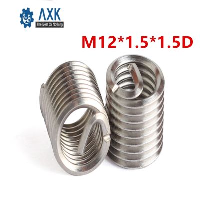 50pcs M12x1.5x1.5D Wire Thread Insert A2 Stainless Steel Wire Screw Sleeve M12 Screw Bushing Helicoil Wire Thread Repair Inserts