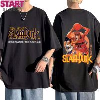 START ✨    เสื้อยืดแขนสั้น พิมพ์ลายการ์ตูนอนิเมะ Slam Dunk สไตล์ญี่ปุ่น แนวสตรีท แฟชั่นสําหรับผู้ชาย