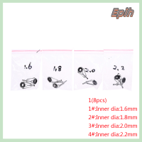 [Epih] ที่นำสายตาแหวนคันเบ็ดตกปลาสแตนเลส8ชิ้นพร้อมชุดซ่อมแซมแหวน