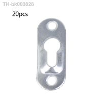 卐☈❃ E56C 20 Pieces Single Keyhole Hangers Keyhole Hanging Plates Brackets Metal Fasteners for Mirror Picture Frames Cabinet