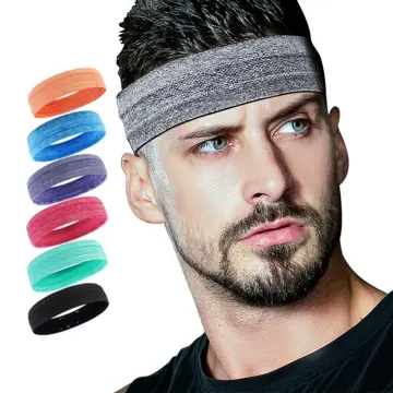 Men Women Sports Headband for Running Fitness Sweatband Elastic Cycling  HairBand