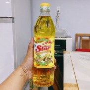 Combo 2 chai  mỗi chai 880ml dầu ăn thực vật oliu và đậu nành Three Star