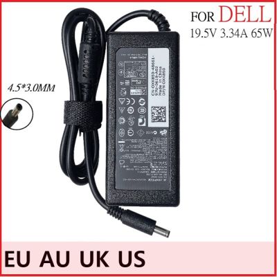 19.5V 3.34A 65W ที่ชาร์จอะแดปเตอร์สำหรับแล็ปท็อป AC Dell Inspiron 15 3551 3552 3558 5551 5552 5555 5558 5559 7568 P28E P57G Yuebian