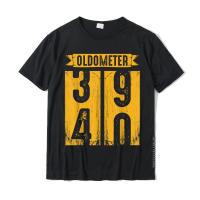 Oldometer 39-40 Car Lover Vintage Retro Birthday Bday Party T-Shirt Custom Tshirts Tops Shirt For Men Funny Cotton T-Shirts