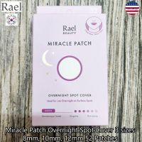 Rael® Miracle Patch Overnight Spot Cover 3 sizes 8mm, 10mm, 12mm 52 Patches แผ่นแปะสิว แผ่นดูดซับสิว แบบใส แผ่นแปะสิวไฮโดรคอลลอยด์