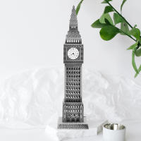 BLENASHOP สถาปัตยกรรม England Metal Building Model Model Model Metal Craft Ornament