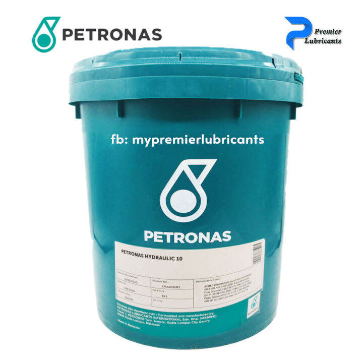 PETRONAS HYDRAULIC 10 (18 LITERS) ANTIWEAR HYDRAULIC OIL ISO VG 10