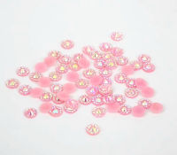 Jelly Light Rose AB Color Sunflower 4mm,5mm,6mm Facets Flat Back Resin Rhinestone Nail Art GarmentJeweleryPhone Decoration