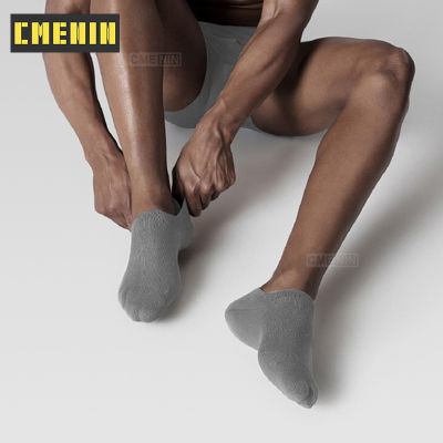 CMENIN 1 Pairs ถุงเท้าผ้าฝ้ายผู้ชายระบายอากาศถุงเท้าข้อเท้าสั้นแบบสบาย ๆ ที่ไม่สามารถเห็นได้ทุกเพศ SK01