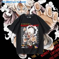 ✻ York Hewlett One piece short sleeve T-shirt male monica luffy anime popular logo around young students sailing Wang Lian name clothes