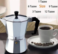 Coffee Maker หม้อต้มกาแฟ โมก้าพอท หม้อกาแฟ กรองกาแฟ กาต้มกาแฟ Moka Pot ขนาด 1 2 3 6 9 12 cup กาต้มกาแฟ หม้อ moka pot เครื่องชงกาแฟ กาต้มกาแฟสด มอคค่าพอท หม้อต้มกาแฟสด