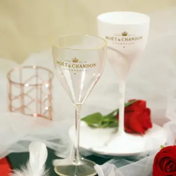 175ML Champagne Flutes Glasses Plastic Wine Glasses Dishwasher-safe White  Acrylic Champagne Glass Transparent Wine Glass Cup