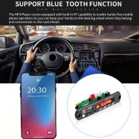 Bluetooth 5.0 MP3 Player Decoder Board FM Radio TF Receiver Kit USB Audio Car Music Board Amplifier 3.5 AUX Module Mm Y1G7