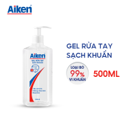 27-29.3 SĂN QUÀ 21 TRIỆU Gel rửa tay Sạch khuẩn Aiken 500ml Dạng vòi