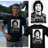 Rambo Police Mugshot Funny Movie T Shirt Men Christmas Gift T Tshirt Tee