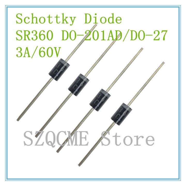 【CW】 10PCS 20PCS SR360 SB360 3A 60V Schottky Diode VF 0.75V DO 201AD 27 ...