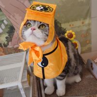 Special for holiday Imitation of the little Taoist priests funny cat clothes pet transformation into costume British short cute costume