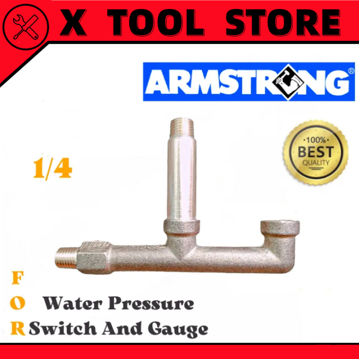 Armstrong FBrass Connector 1/4 For Water Pressure Switch And Gauge
