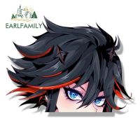 Earlfamily โกธิค Matoi Ryuuko สติ๊กเกอร์ติดรถ Janpan อะนิเมะฆ่า La Kill Sketch Decal Jdm การ์ตูน Peeker Girl Fanart สติ๊กเกอร์