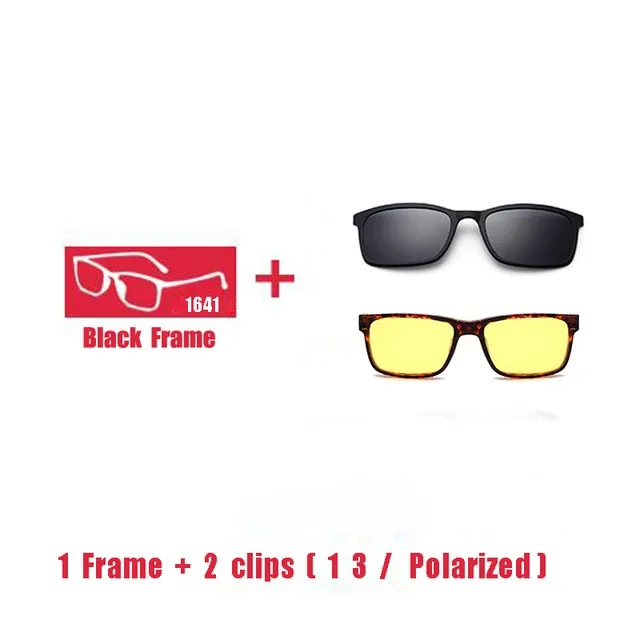 Eyeglasses Brand Designer Polarized Clip Glasses Frame Men Women