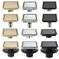 【cw】hotx 304 Sink Balcony Insert Anti Brushed Gold Floor Drain