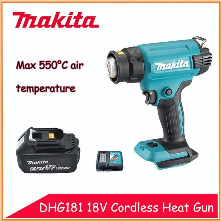 Original Makita DHG181 18V Cordless Heat Gun Max 550°C 200L/Min Lithium